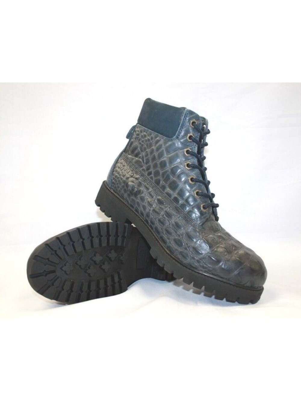 Men's Carl Jones Navy 6" Casual Boots 100% Genuine Leather